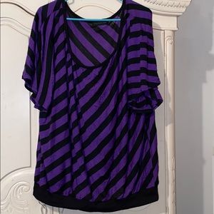 Flutter purple and black top